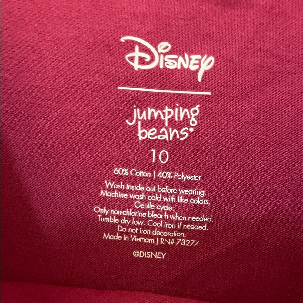 Disney/jumping beans NWT Sz 10 Ariel Long Sleeve Tee iridescent Pink mermaid - Picture 2 of 7